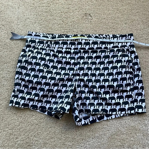 Banana Republic Milly Women's Blue & White Elephant Chino Shorts - 2P - VGUC - Picture 8 of 9